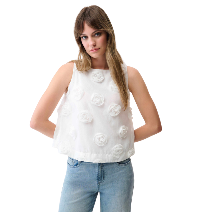 Joseph Ribkoff 3D Floral Embroidery Top
