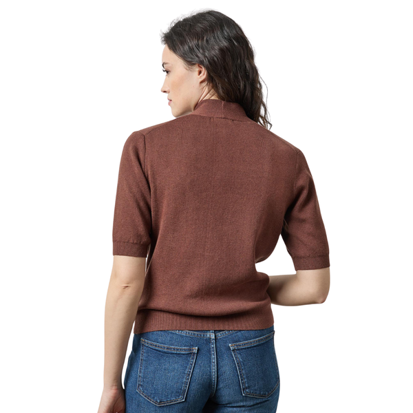 Lilla P V-Neck Elbow Sleeve Sweater