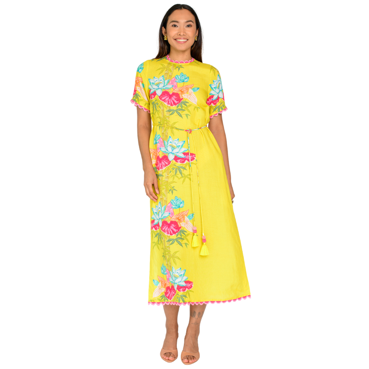 Elizabeth James Tess Dress Tropical Bamboo