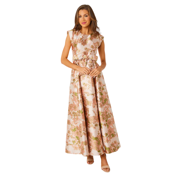 Abbey Glass Olivia Gown Baby's Breath Jacquard