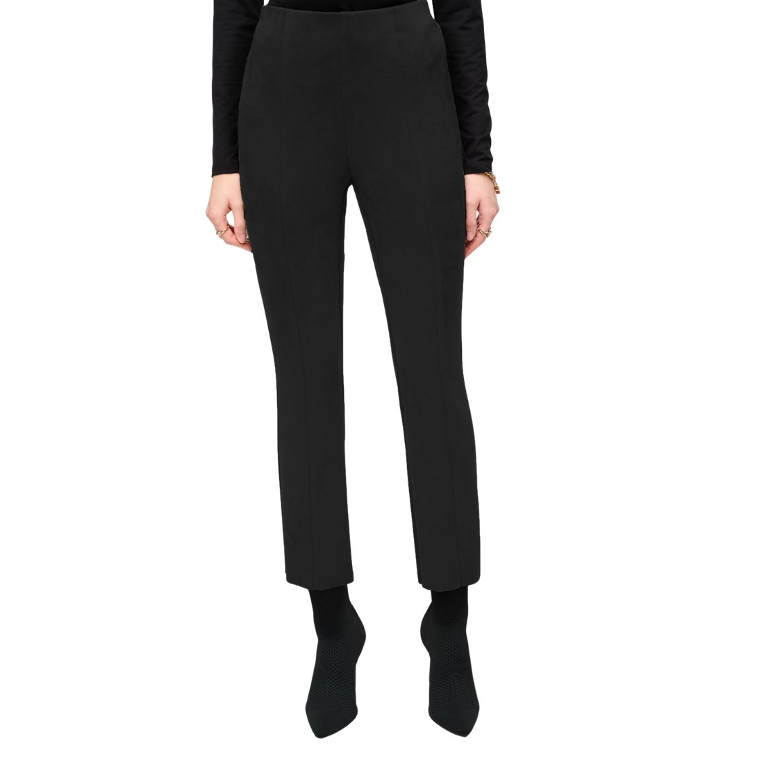 Joseph Ribkoff Scuba Suede Flared Pants