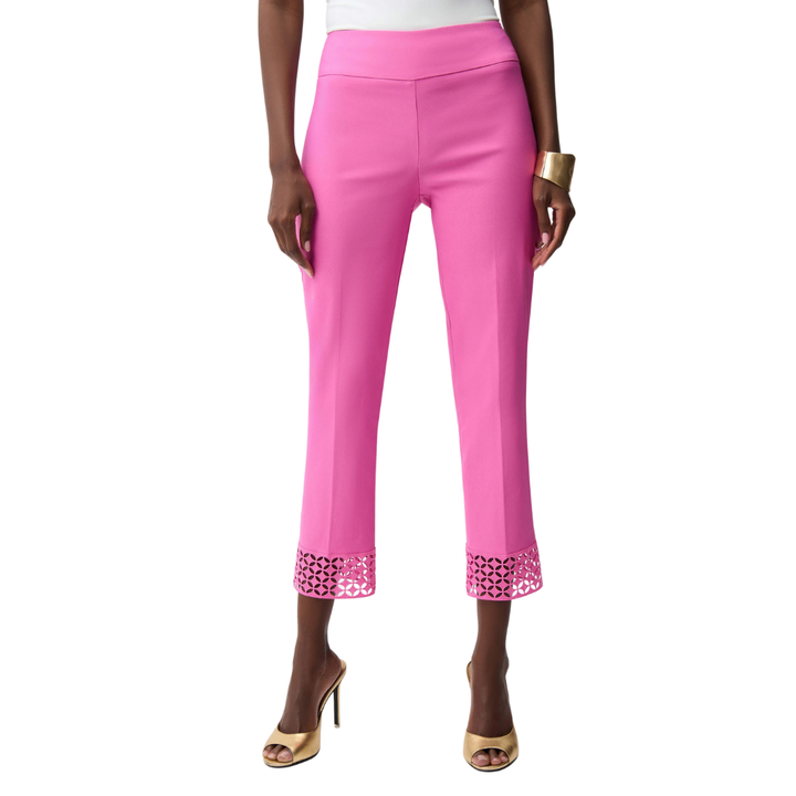 Joseph Ribkoff Guipure Detail Crop Pant