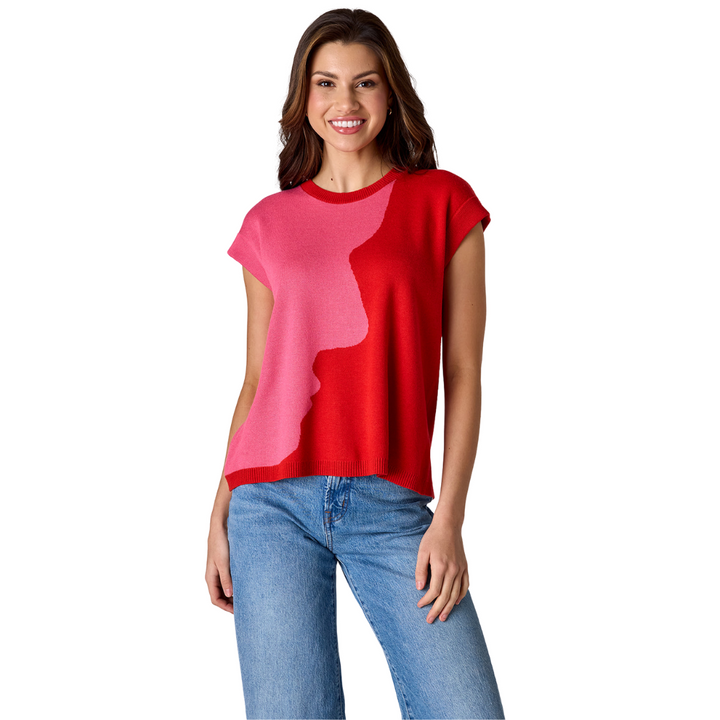 Crosby Leo Sweater Reflection Colorblock
