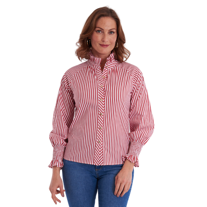 CK Bradley Frau Blouse Mulberry Stripe