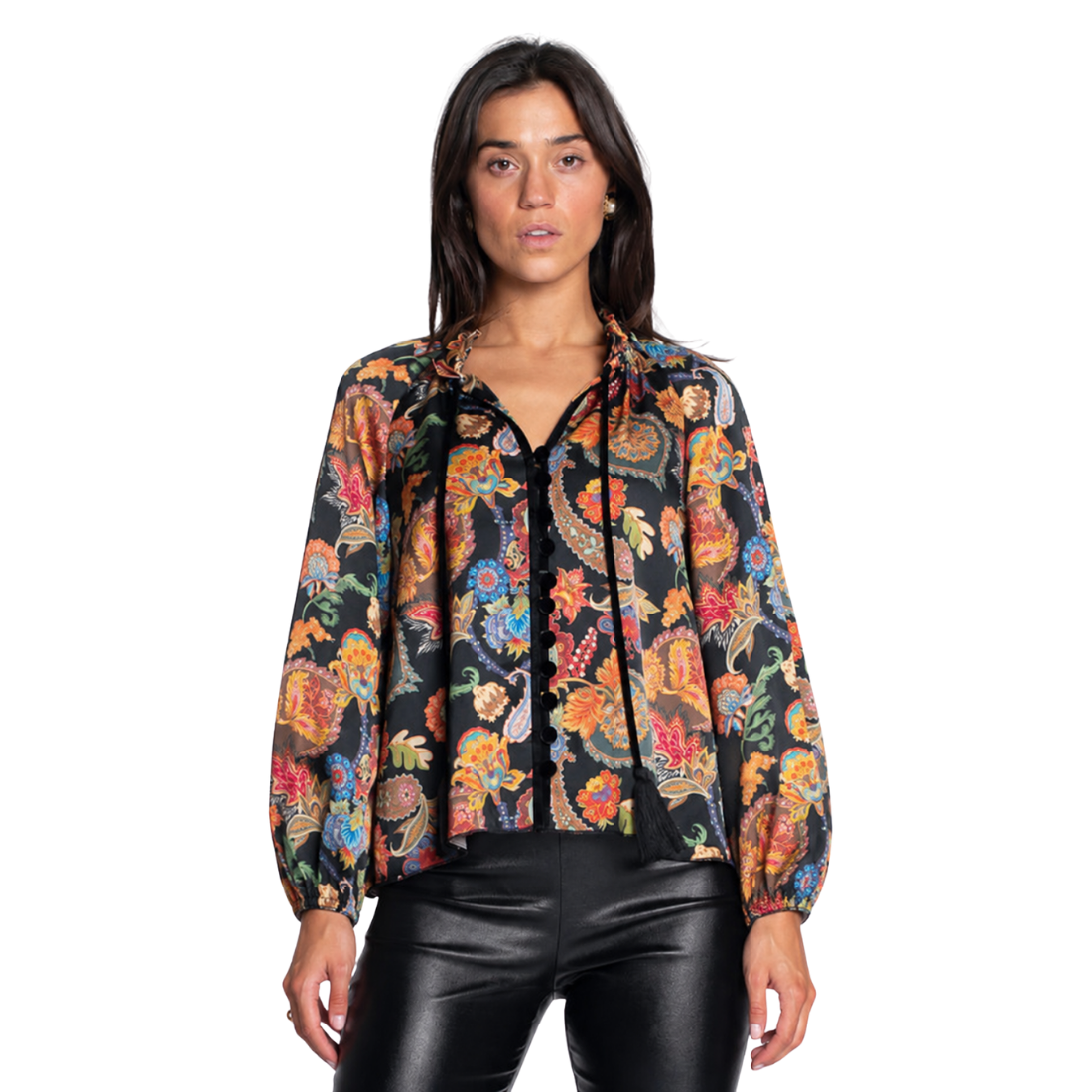 Elizabeth James Kit Top Paisley