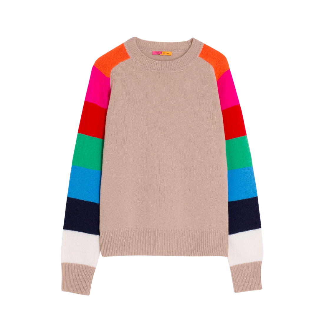 Vilagallo Stripe Sleeve Sweater