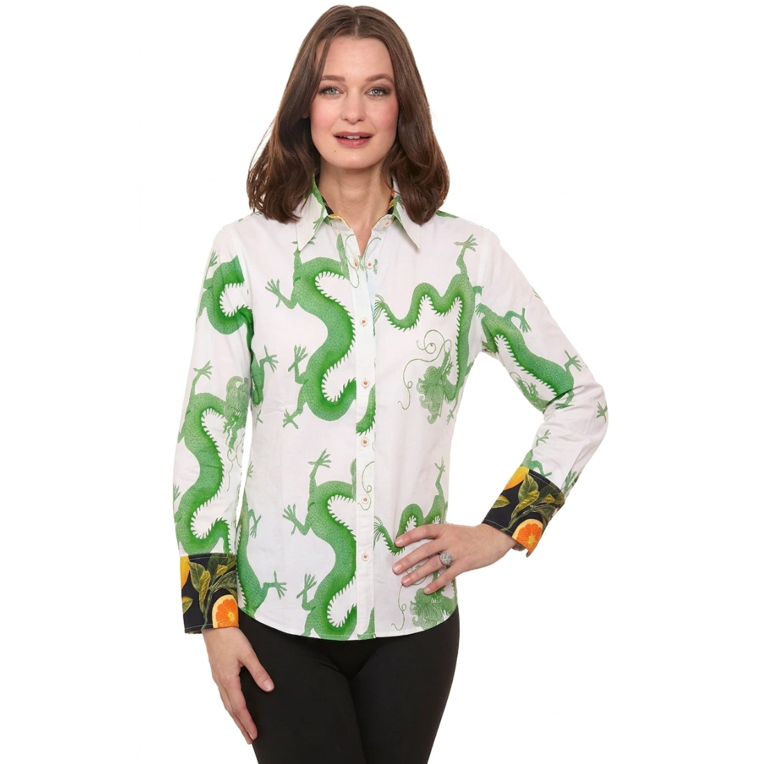 Dizzy Lizzie Rome Shirt Green Dragon
