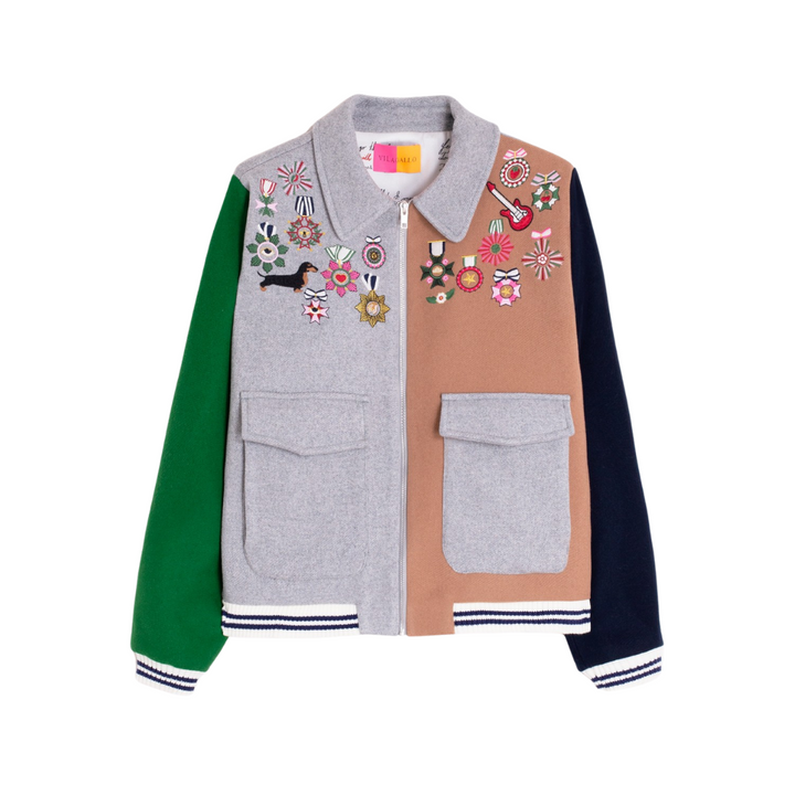 Vilagallo Daschund Varsity Jacket