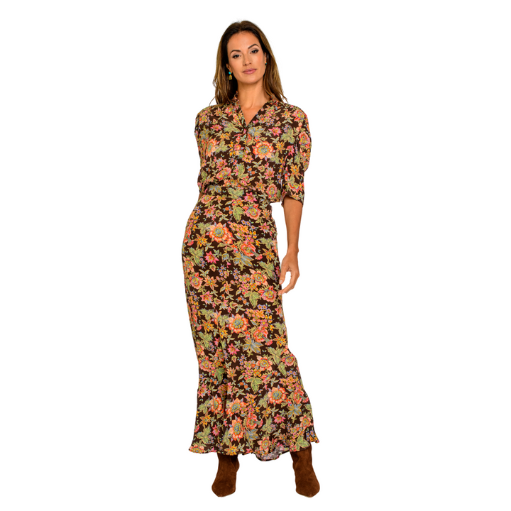 Elizabeth James Ruthie Top Wallflower Brown