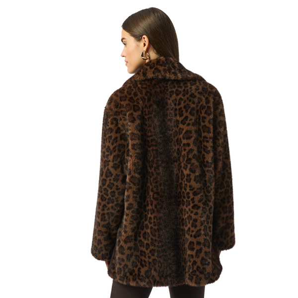 Joseph Ribkoff Faux Fur Leopard Coat