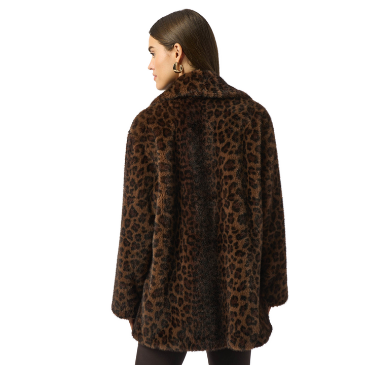 Joseph Ribkoff Faux Fur Leopard Coat