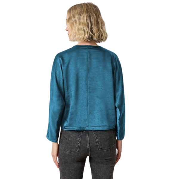 Lilla P Satin V-Neck Dolman Top