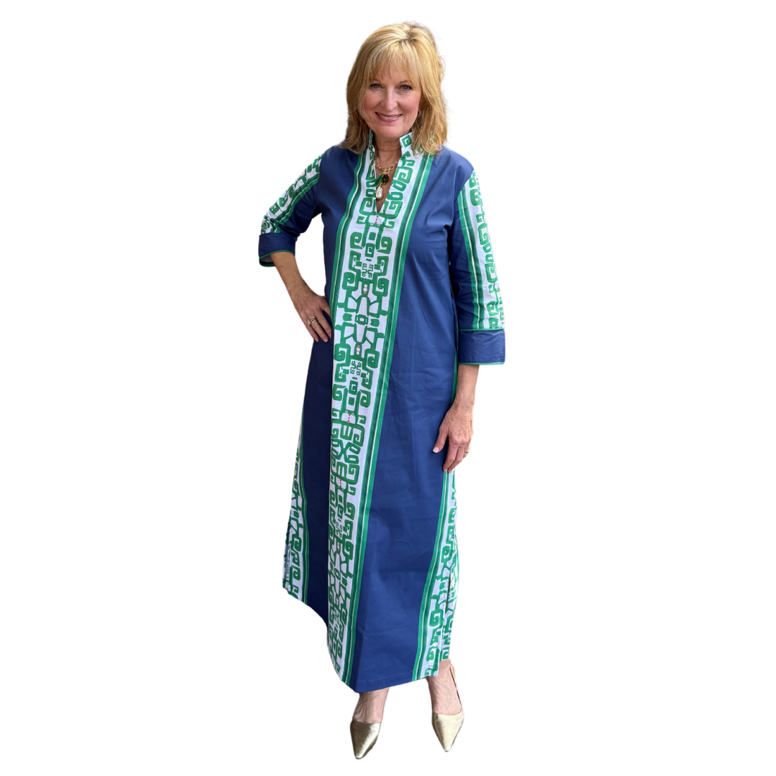 House of MBR Pippa Short Dress Blue Regency
