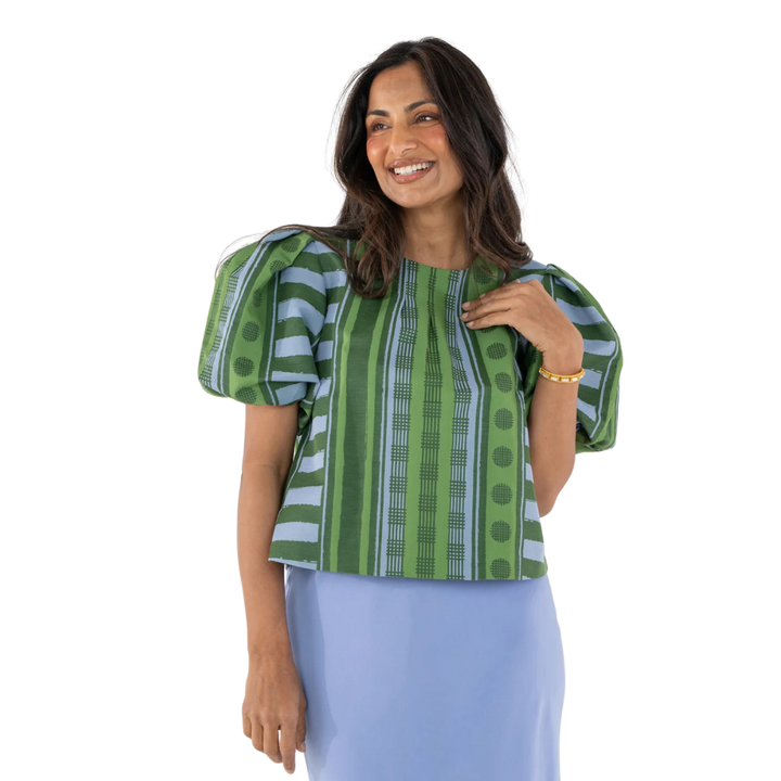 Emily McCarthy Jane Top Forest Jubilee Jacquard