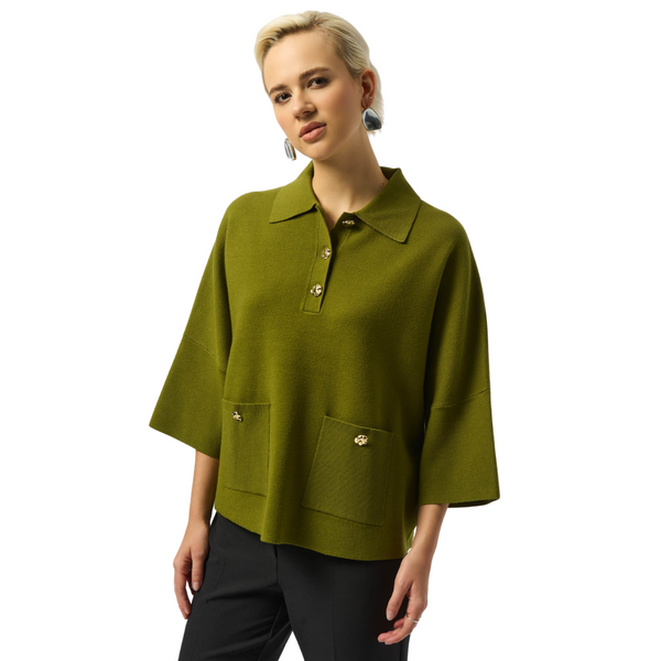 Joseph Ribkoff Sweater Knit Boxy Pullover