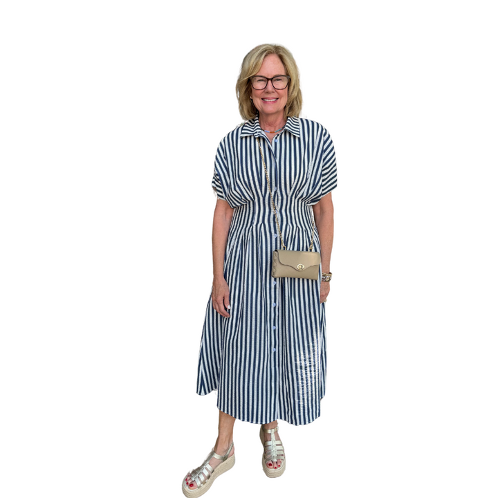 Sailor Striped Maxi Dress