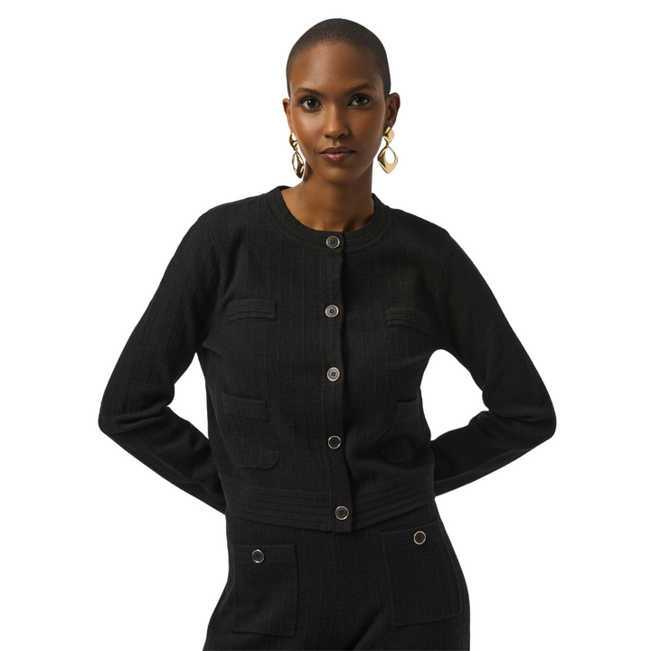 Joseph Ribkoff Sweater Knit Button-Front Jacket