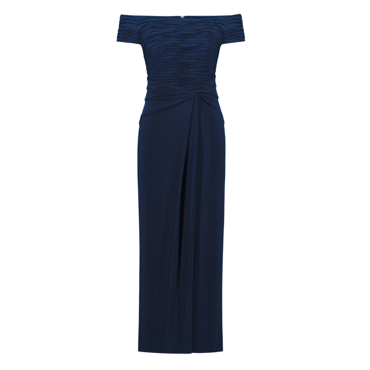Joseph Ribkoff Off Shoulder Sheath Gown