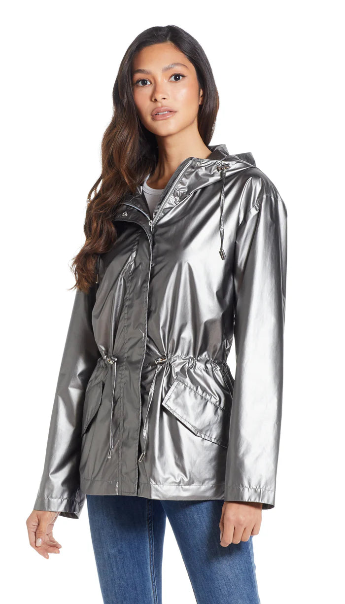 Anorak Metallic Rain Jacket