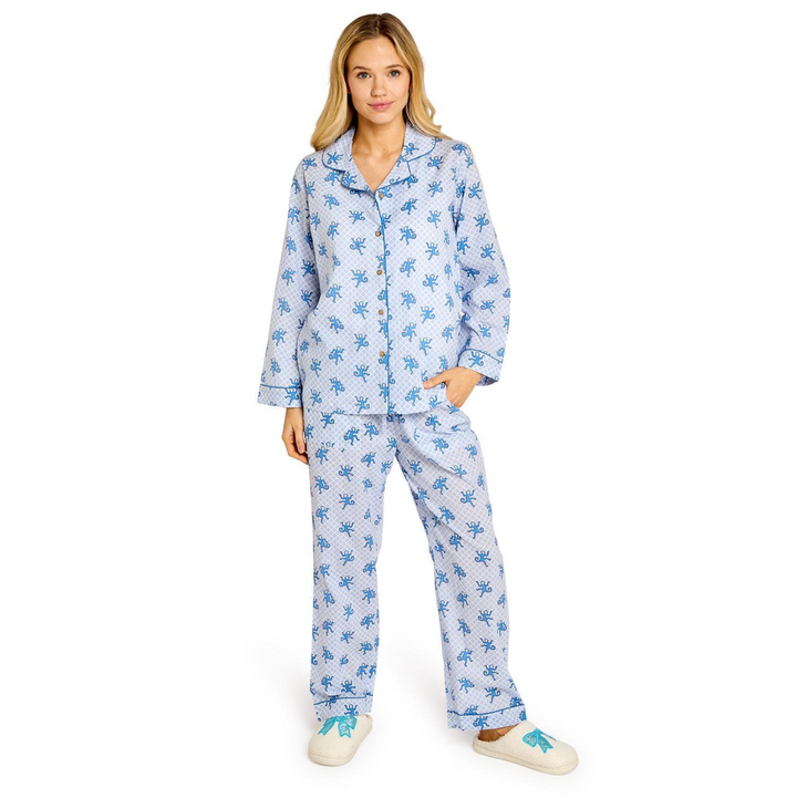 Happy Monkey Long Pajama Set