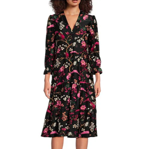 Jude Connally Maggie Dress Floral Menagerie