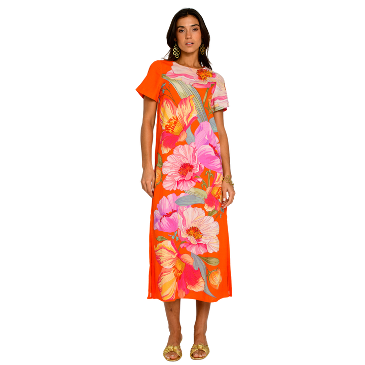 Elizabeth James Tess Dress Sunset Blooms