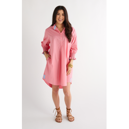 Caryn Lawn Kimberly Dress Coral