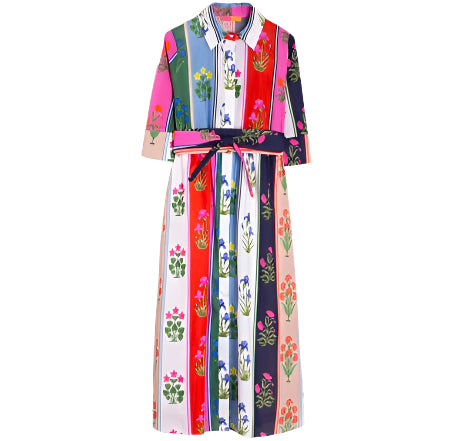 Vilagallo Brenda Dress Voile Flowers