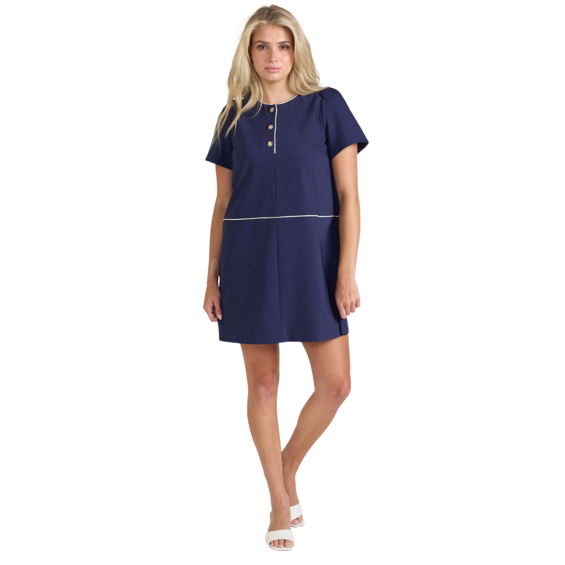 Thomas & Lourdes June Dress Navy