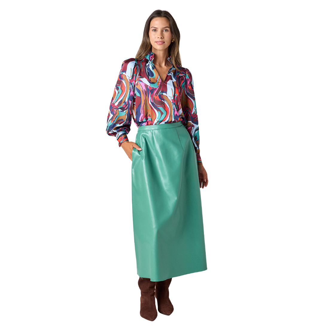 Crosby Selene Skirt Malachite