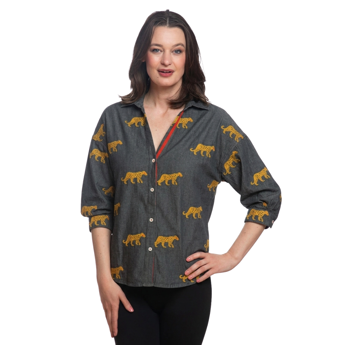 Dizzy Lizzie Milano Top Cheetahs
