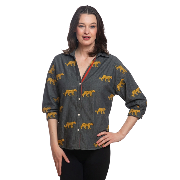 Dizzy Lizzie Milano Top Cheetahs
