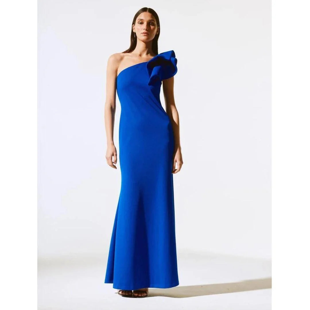 Joseph Ribkoff Floor Length Ruffle Dress