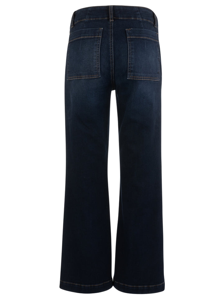 KUT Kelsey High Rise Kick Flare Square Pocket