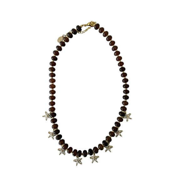 Smith & Co. Beaded Bloom Necklace
