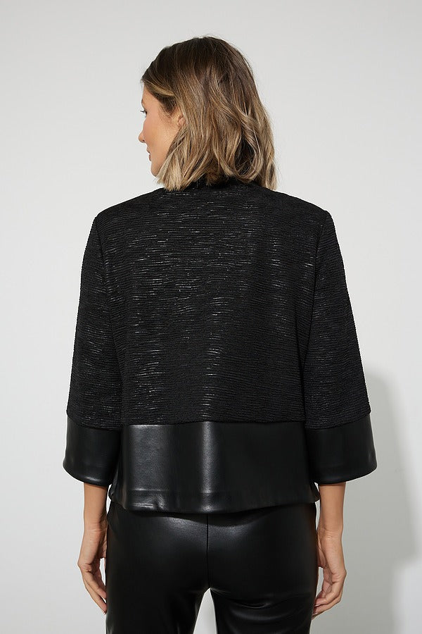 Joseph Ribkoff Leather Trim Jacket