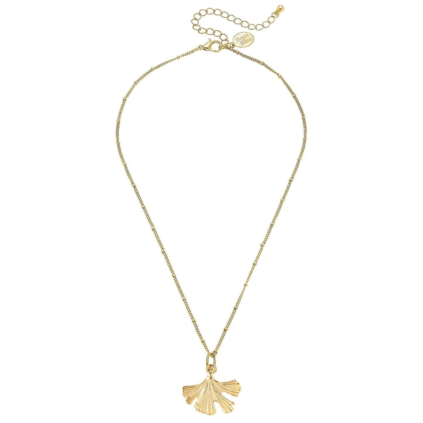Susan Shaw Dainty Ginkgo Necklace